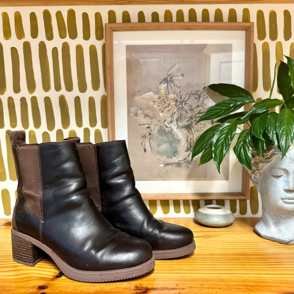 Timberland Leather Dark Brown Chelsea style Boots